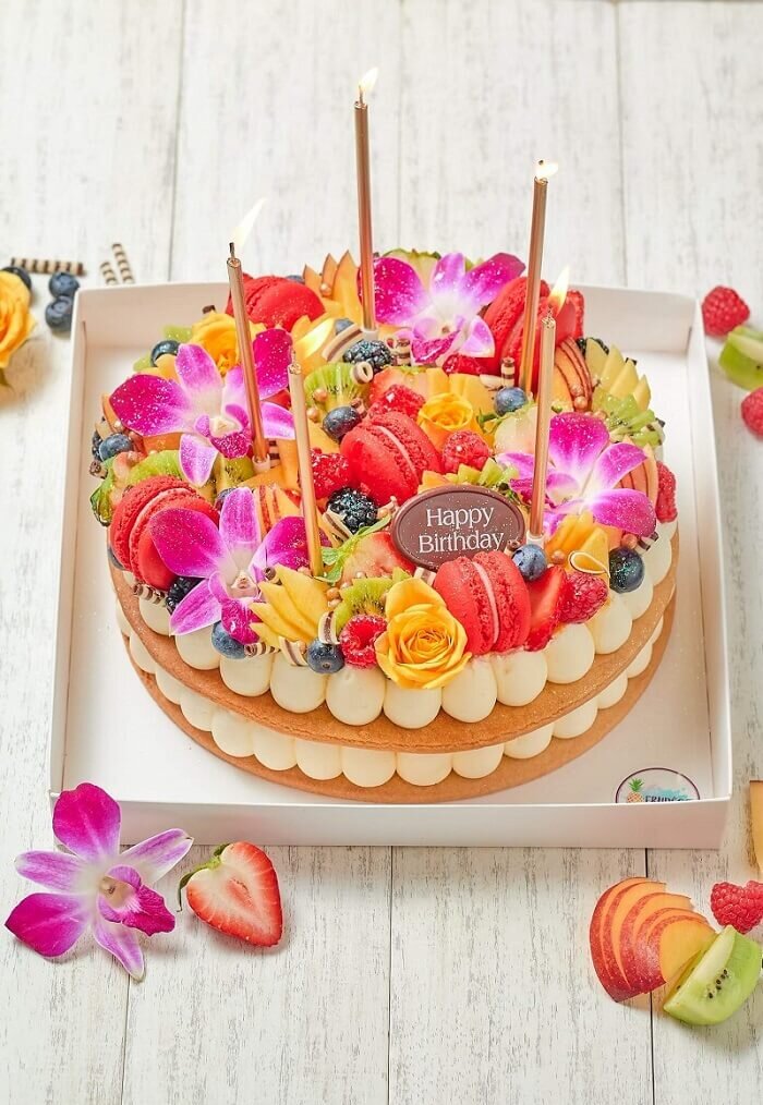 FRUDECO Round Birthday Cake