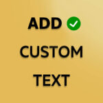 CUSTOM TEXT $0.00