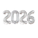 SILVER 2026 BALLOONS +$98.00
