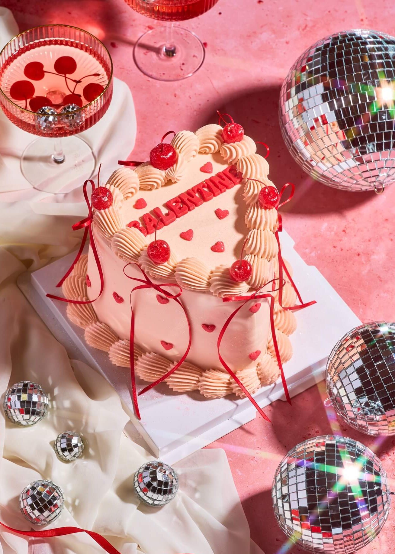 GALENTINES HEART CAKE